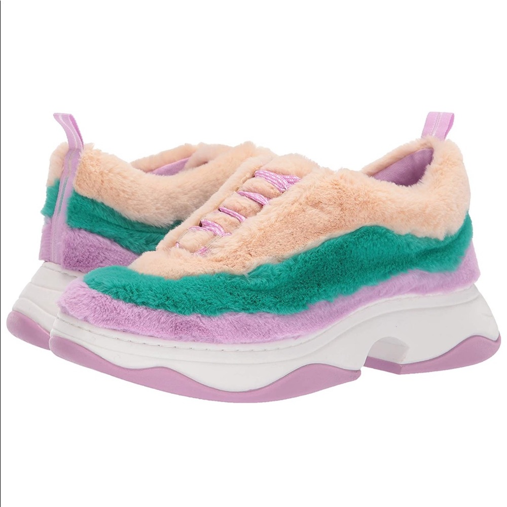 “The Fuzz” faux fur Sneakers - Brand New!!